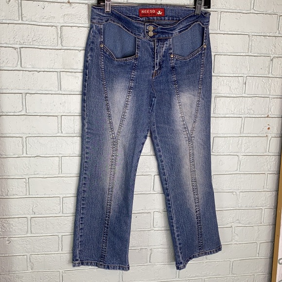 Y2K Hip Cut Out Low Rise Jeans by Neeso Jeans - Picture 11 of 14